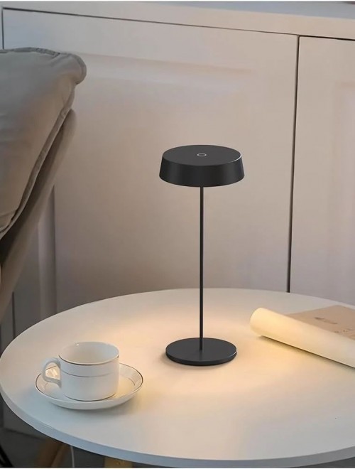 Cata Dubai Solar Şarjlı Dokunmatik Masa Lambası 3 Renk Yanma Modlu Siyah Renk CT-8450