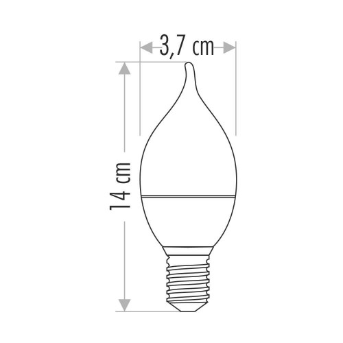 Cata 7 Watt Led Buji Ampul CT-4080