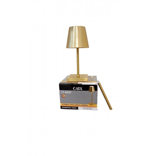 Cata İstanbul Şarjlı Dokunmatik Masa Lambası 3 Renk Yanma Modlu ct-8437G