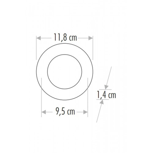Cata 6 Watt Led Panel Aydınlatma Gömme Led Panel Armatürü Siyah Kasa ct-5125