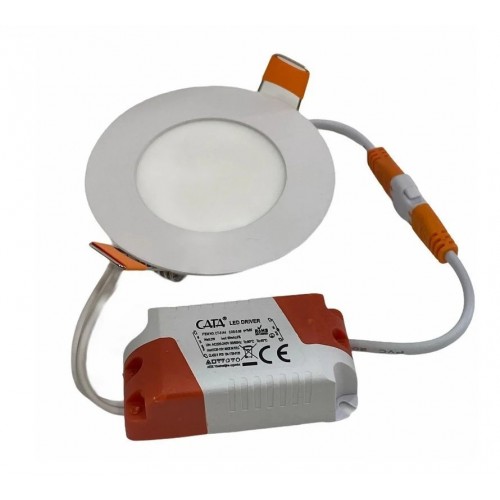 Cata 3 Watt Led Panel Aydınlatma Gömme Led Panel Armatürü Alüminyum Kasa ct-5144