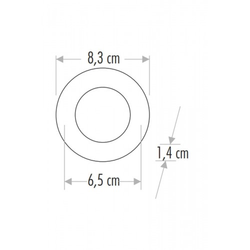 Cata 3 Watt Led Panel Aydınlatma Gömme Led Panel Armatürü Alüminyum Kasa ct-5144