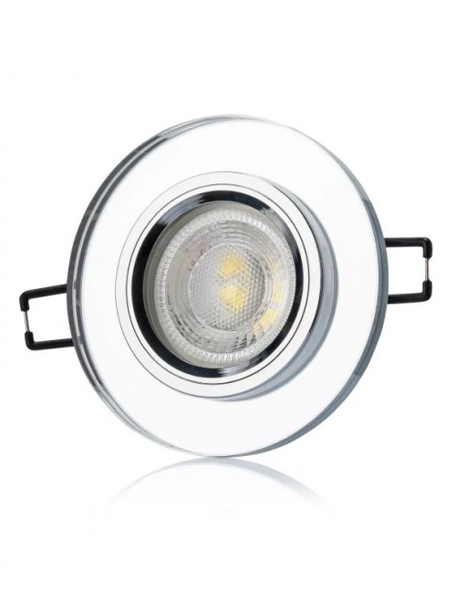 Cata Ortanca Yuvarlak Dekoratif Cam Spot Armatür ct-6555