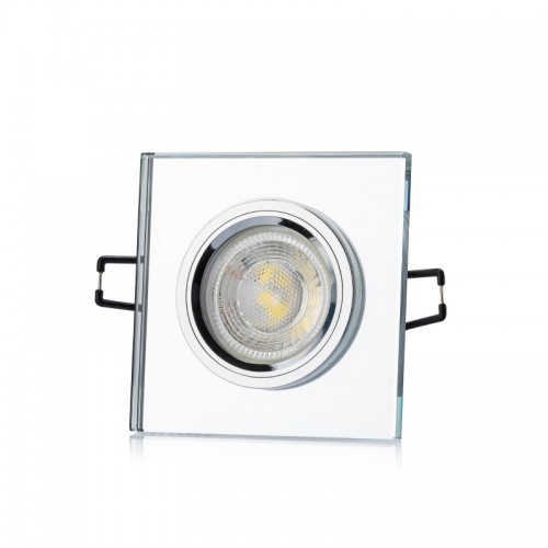 Cata Sardunya Kare Dekoratif Cam Spot Armatür ct-6556