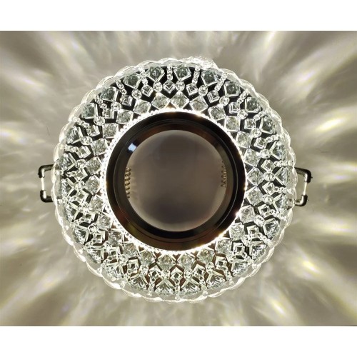 Cata İpek Led Çerçeveli Kristal Yuvarlak Dekoratif Cam Spot ct-6639