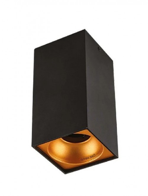 Cata Athena Siyah Gold Sıva Üstü Kare Dekoratif Spot Armatür ct-5417
