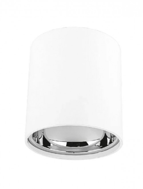 Cata Foça Beyaz Platin Sıva Üstü Silindir Dekoratif Spot Armatür ct-5421