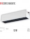 Cata Cortez 12 W Magnet Ray Armatür Aydınlatma Beyaz Kasa Gün Işığı ct-5810