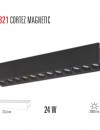 Cata Cortez 24 W Magnet Ray Armatür Aydınlatma Siyah Kasa Gün Işığı ct-5821