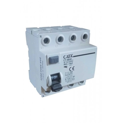 Cata 4x40A 30mA 6kA Kaçak Akım Rölesi ct-9642