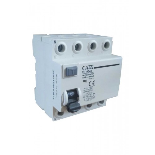 Cata 4x40A 300mA 6kA Kaçak Akım Rölesi ct-9643