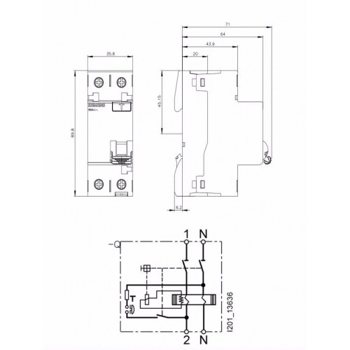 Cata 4x63A 300mA 6kA Kaçak Akım Rölesi ct-9645
