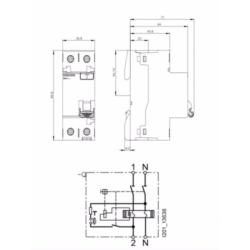 Cata 4x25A 30mA 6kA Kaçak Akım Rölesi ct-9646
