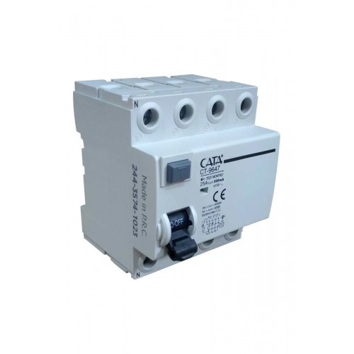 Cata 4x25A 300mA 6kA Kaçak Akım Rölesi ct-9647