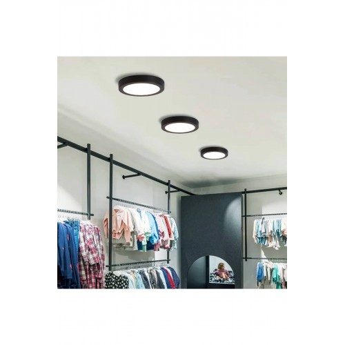 Cata 18W Sıva Üstü Siyah Kasa Yuvarlak Led Panel Günışığı CT-5235